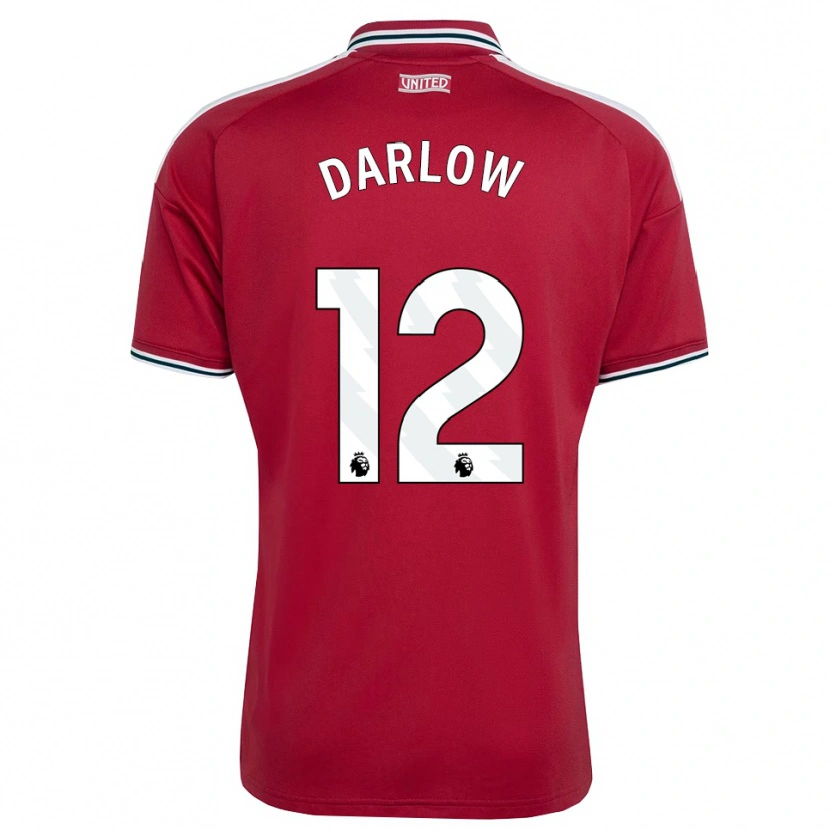 Danxen Donna Maglia Karl Darlow #12 Rosso Giallo Bianco Kit Gara Home 2026/27 Maglietta