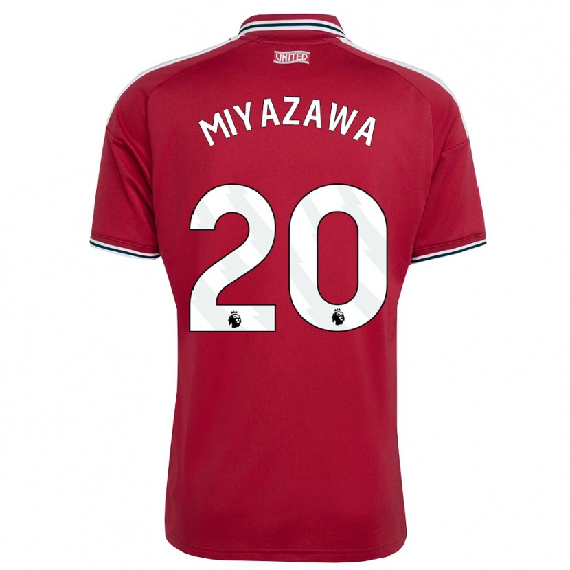 Danxen Donna Maglia Hinata Miyazawa #20 Rosso Giallo Bianco Kit Gara Home 2026/27 Maglietta