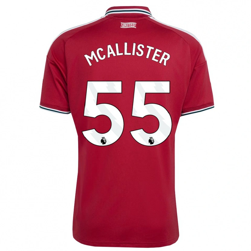 Danxen Donna Maglia Finley Mcallister #55 Rosso Giallo Bianco Kit Gara Home 2026/27 Maglietta