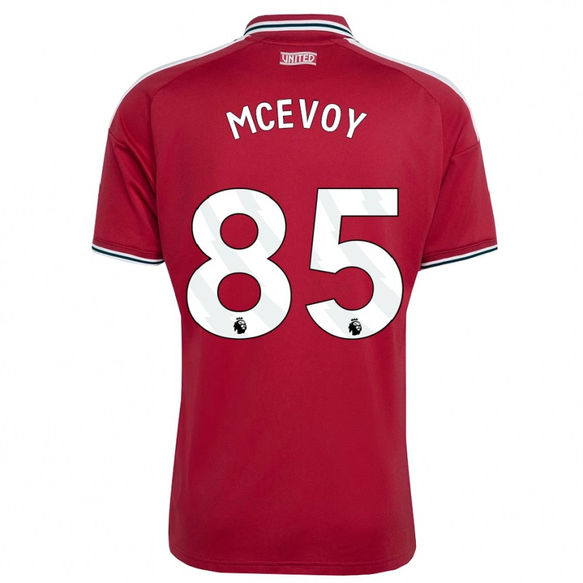 Danxen Donna Maglia Jay Mcevoy #85 Rosso Giallo Bianco Kit Gara Home 2026/27 Maglietta