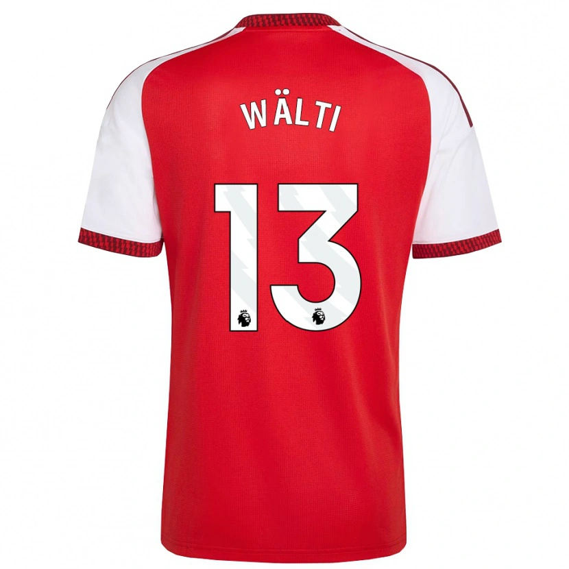 Danxen Donna Maglia Lia Wälti #13 Rosso Bianco Nero Kit Gara Home 2026/27 Maglietta