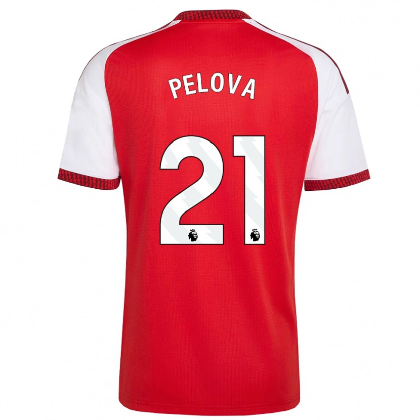 Danxen Donna Maglia Victoria Pelova #21 Rosso Bianco Nero Kit Gara Home 2026/27 Maglietta