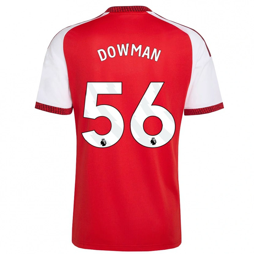Danxen Donna Maglia Max Dowman #56 Rosso Bianco Nero Kit Gara Home 2026/27 Maglietta