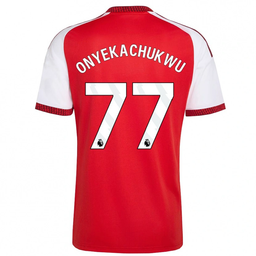 Danxen Donna Maglia Samuel Onyekachukwu #77 Rosso Bianco Nero Kit Gara Home 2026/27 Maglietta