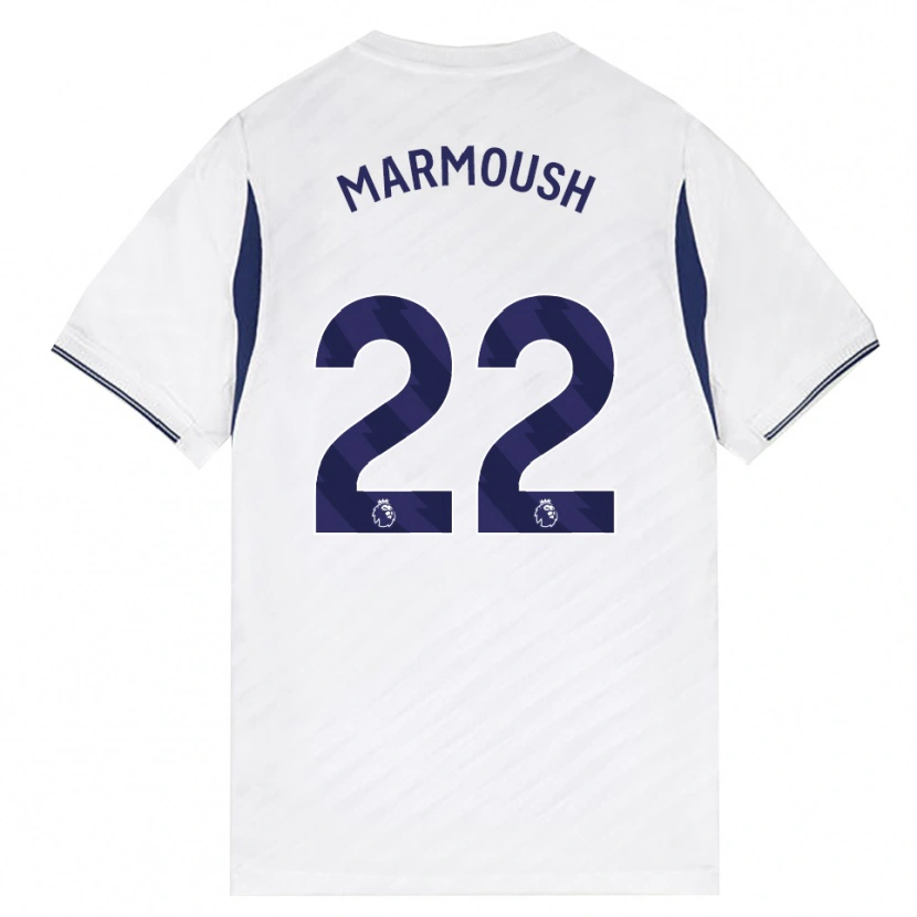 Danxen Donna Maglia Omar Marmoush #22 Bianco Rosso Viola Kit Gara Home 2026/27 Maglietta