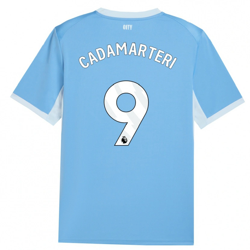 Danxen Donna Maglia Caelan Cadamarteri #9 Azzurro Chiaro Bianco Kit Gara Home 2026/27 Maglietta