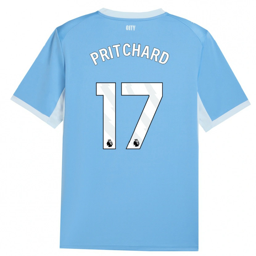 Danxen Donna Maglia Poppy Pritchard #17 Azzurro Chiaro Bianco Kit Gara Home 2026/27 Maglietta