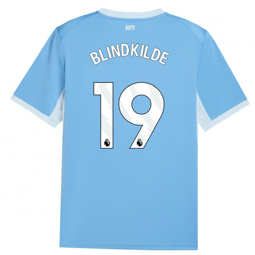 Danxen Donna Maglia Laura Blindkilde Brown #19 Azzurro Chiaro Bianco Kit Gara Home 2026/27 Maglietta