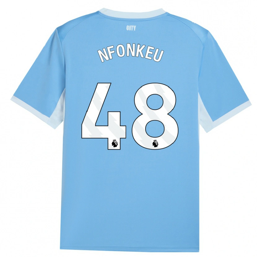 Danxen Donna Maglia Brooklyn Nfonkeu #48 Azzurro Chiaro Bianco Kit Gara Home 2026/27 Maglietta