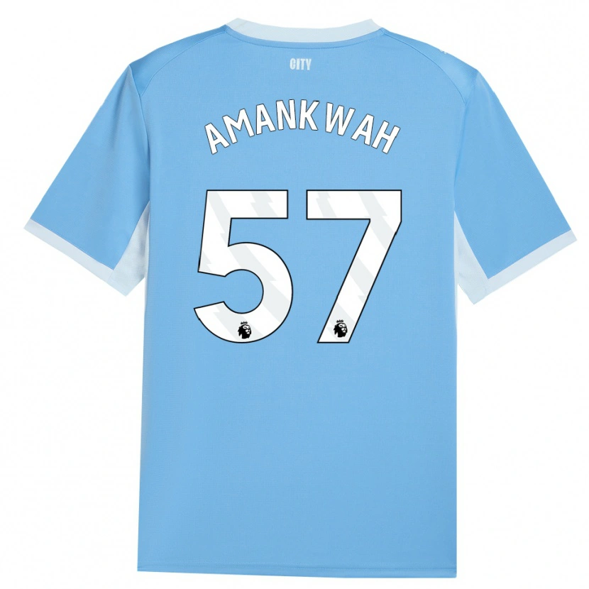 Danxen Donna Maglia Yeboah Amankwah #57 Azzurro Chiaro Bianco Kit Gara Home 2026/27 Maglietta