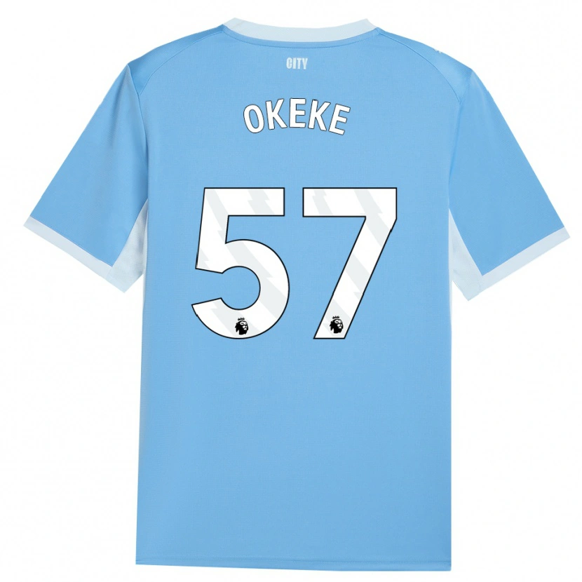 Danxen Donna Maglia Michael Okeke #57 Azzurro Chiaro Bianco Kit Gara Home 2026/27 Maglietta