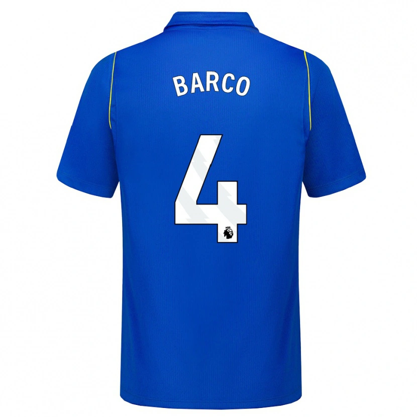 Danxen Donna Maglia Valentín Barco #4 Blu Giallo Kit Gara Home 2026/27 Maglietta