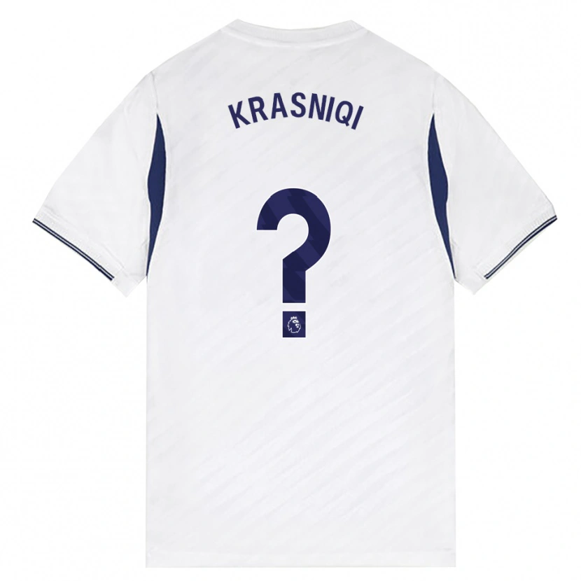 Danxen Donna Maglia Elliot Krasniqi #0 Bianco Rosso Viola Kit Gara Home 2026/27 Maglietta