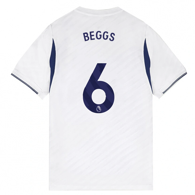 Danxen Donna Maglia Jamel Beggs #6 Bianco Rosso Viola Kit Gara Home 2026/27 Maglietta