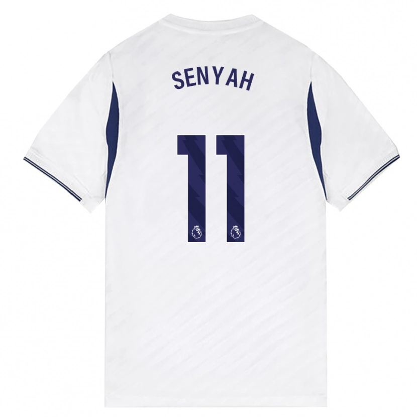 Danxen Donna Maglia Kwasi Senyah #11 Bianco Rosso Viola Kit Gara Home 2026/27 Maglietta