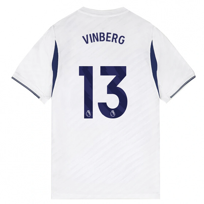 Danxen Donna Maglia Matilda Vinberg #13 Bianco Rosso Viola Kit Gara Home 2026/27 Maglietta