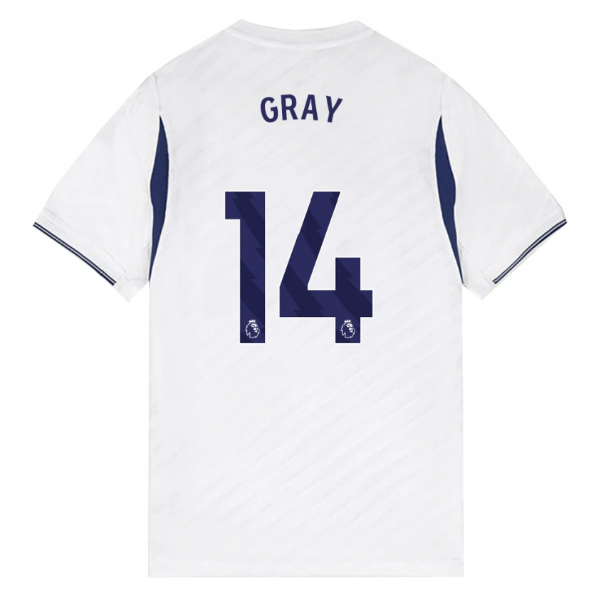 Danxen Donna Maglia Archie Gray #14 Bianco Rosso Viola Kit Gara Home 2026/27 Maglietta