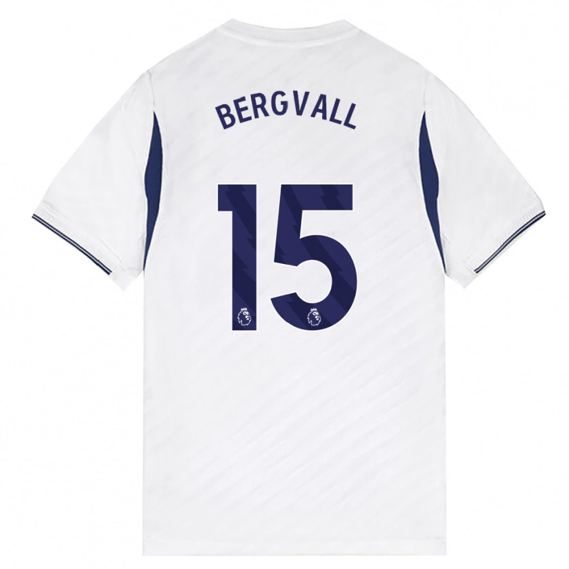 Danxen Donna Maglia Lucas Bergvall #15 Bianco Rosso Viola Kit Gara Home 2026/27 Maglietta