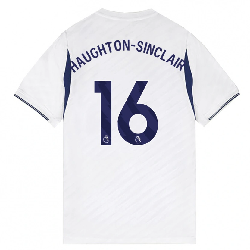 Danxen Donna Maglia Ashiah Haughton-Sinclair #16 Bianco Rosso Viola Kit Gara Home 2026/27 Maglietta