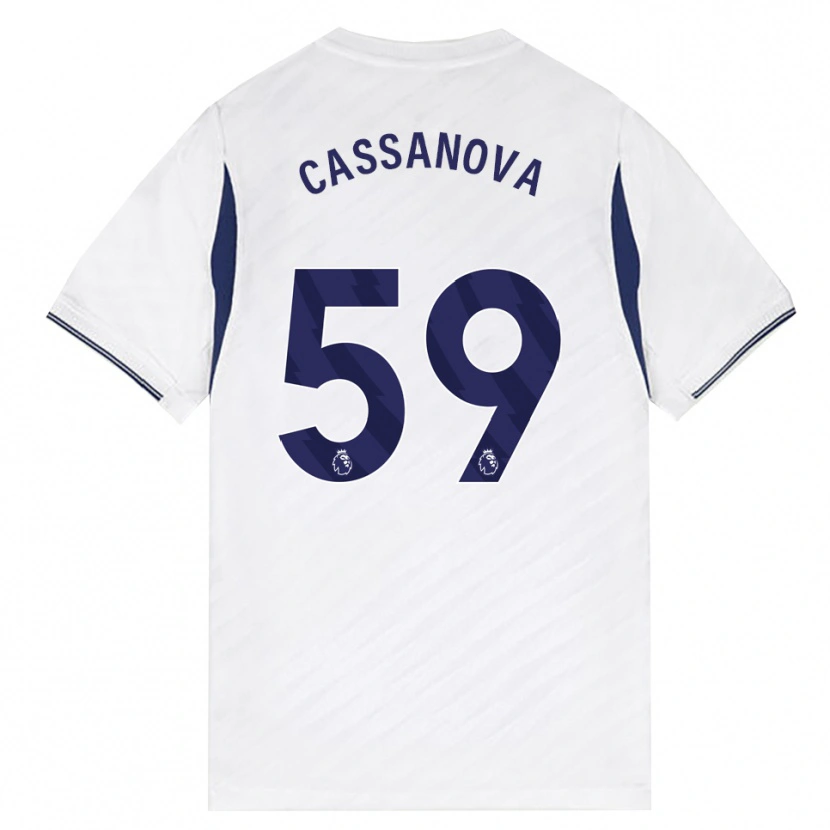 Danxen Donna Maglia Dante Cassanova #59 Bianco Rosso Viola Kit Gara Home 2026/27 Maglietta