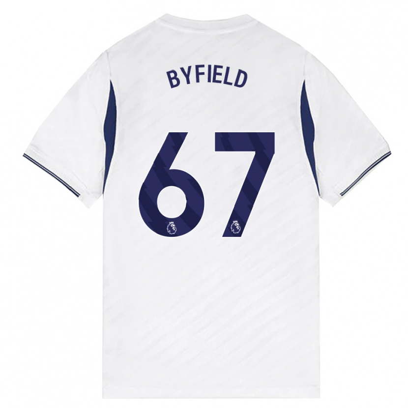 Danxen Donna Maglia Jun'ai Byfield #67 Bianco Rosso Viola Kit Gara Home 2026/27 Maglietta
