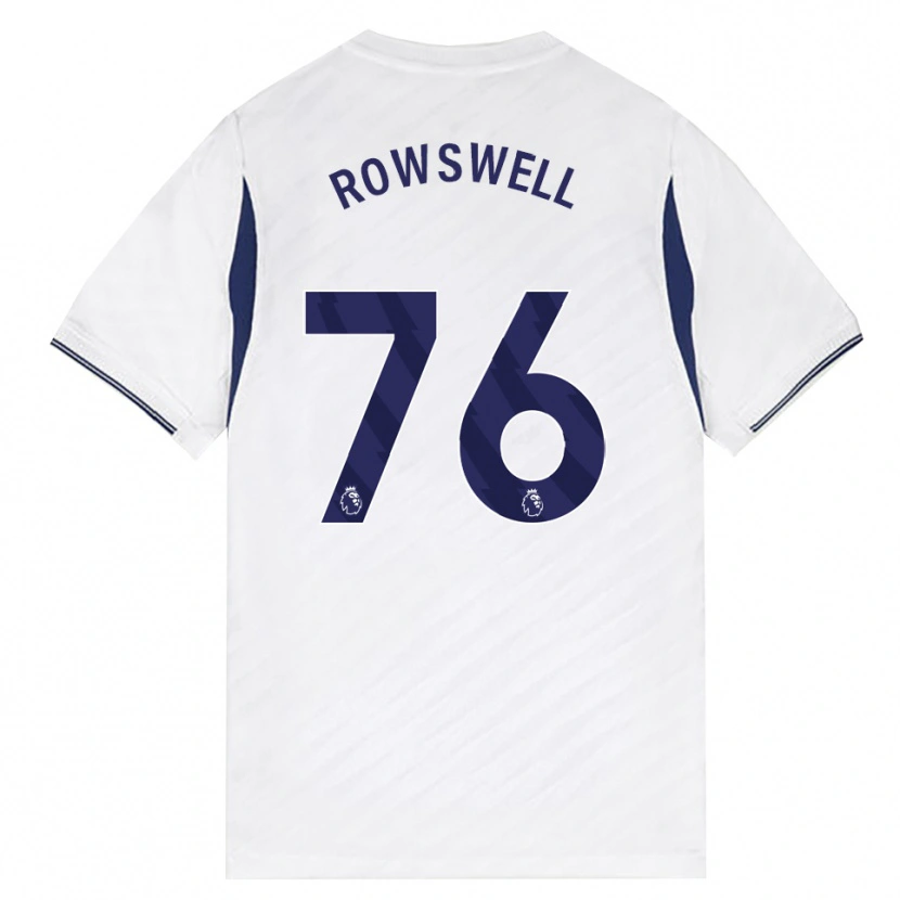 Danxen Donna Maglia James Rowswell #76 Bianco Rosso Viola Kit Gara Home 2026/27 Maglietta