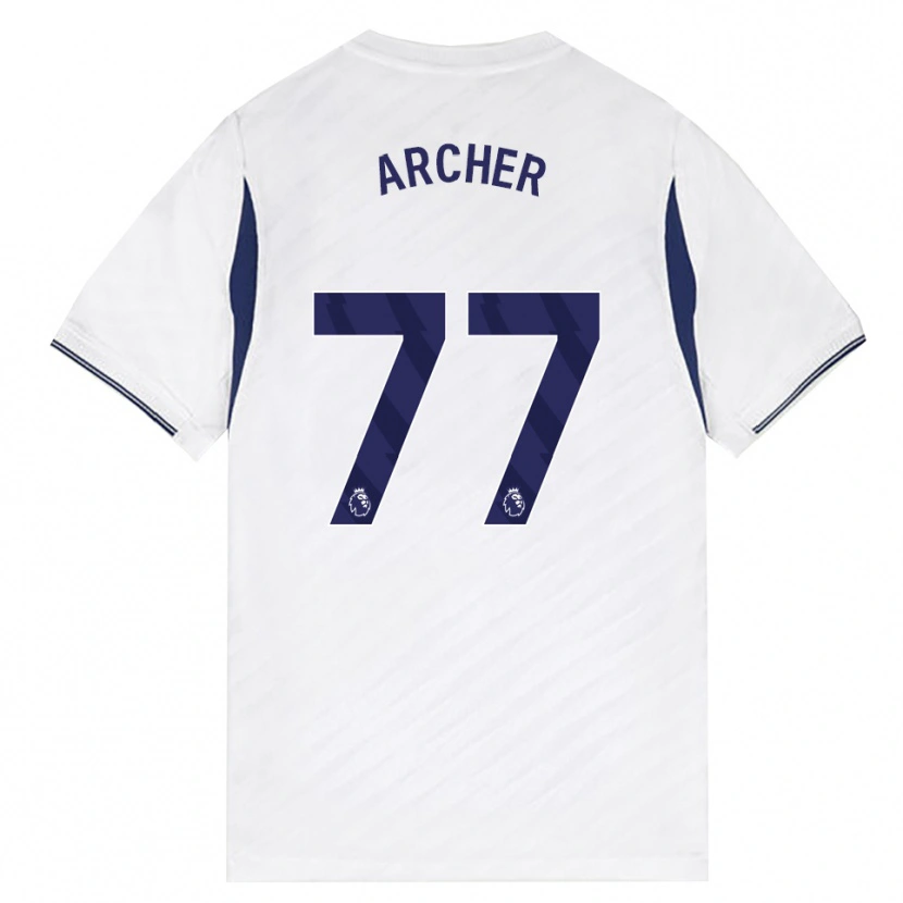 Danxen Donna Maglia Samual Archer #77 Bianco Rosso Viola Kit Gara Home 2026/27 Maglietta