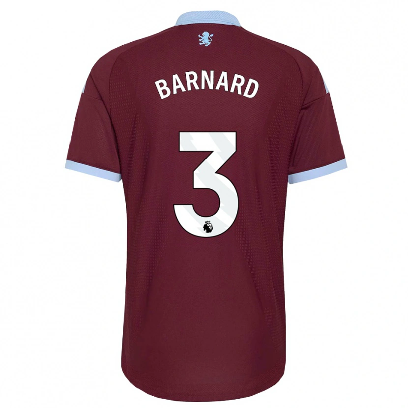 Danxen Donna Maglia Finlay Barnard #3 Blu Fiordaliso Borgogna Kit Gara Home 2026/27 Maglietta