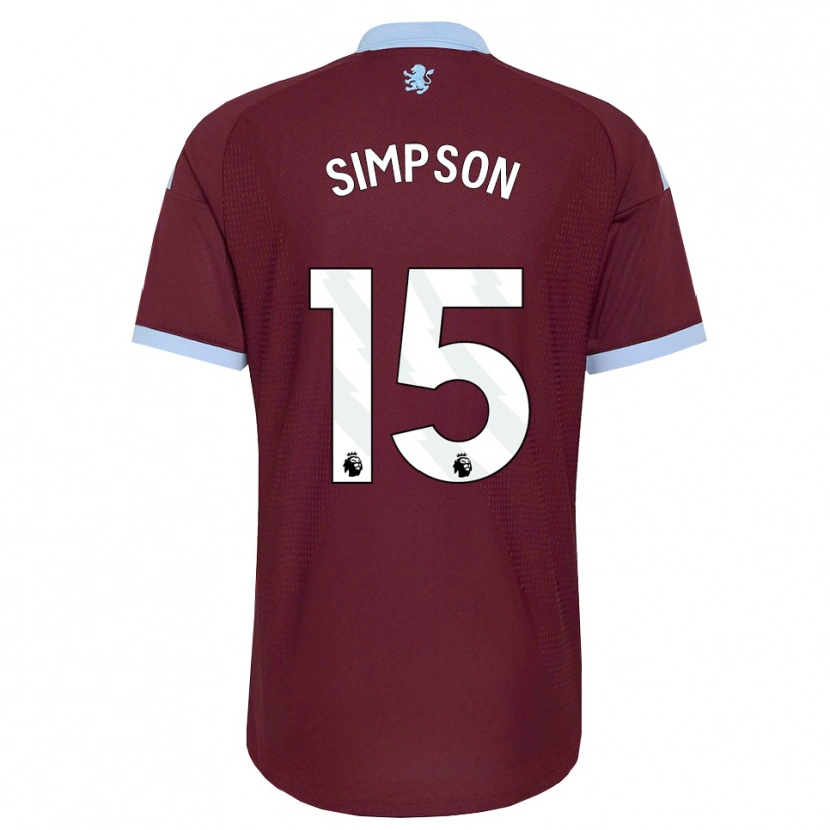 Danxen Donna Maglia Ewan Simpson #15 Blu Fiordaliso Borgogna Kit Gara Home 2026/27 Maglietta