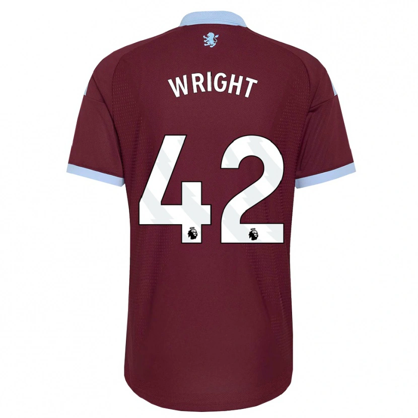 Danxen Donna Maglia James Wright #42 Blu Fiordaliso Borgogna Kit Gara Home 2026/27 Maglietta