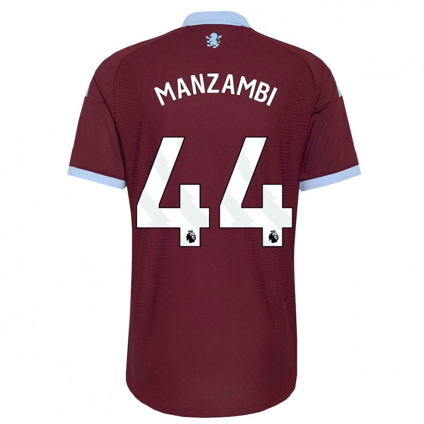 Danxen Donna Maglia Johan Manzambi #44 Blu Fiordaliso Borgogna Kit Gara Home 2026/27 Maglietta