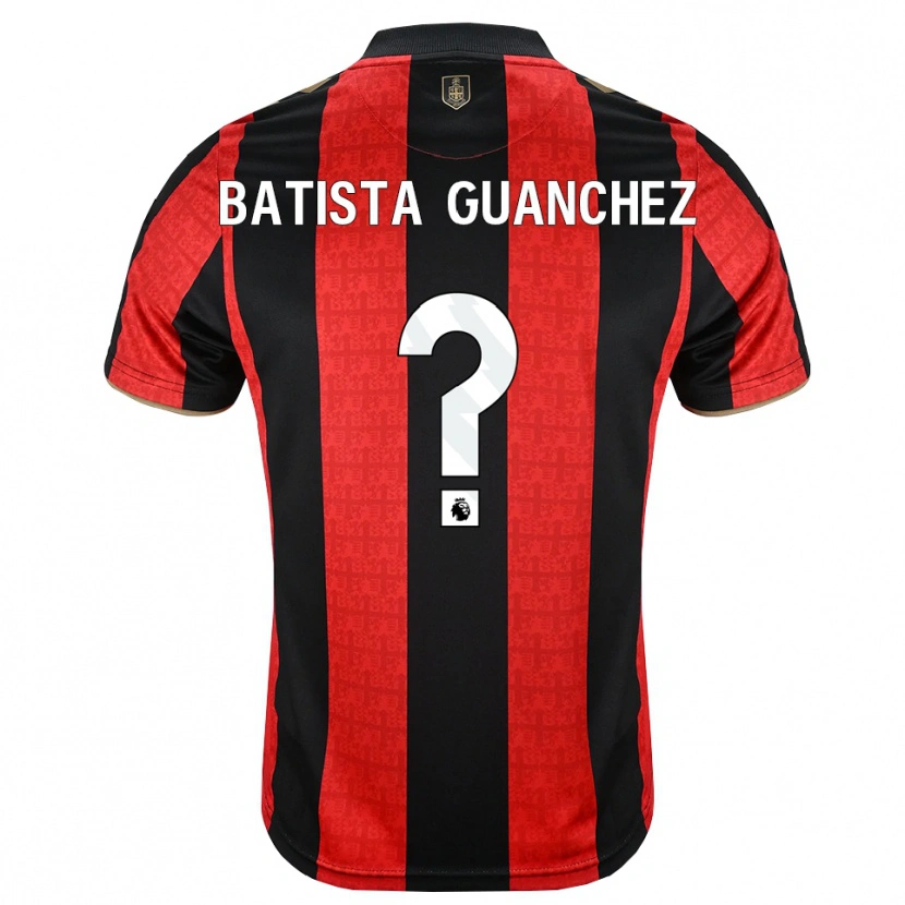 Danxen Donna Maglia Aidan Batista Guanchez #0 Oroscuro Rosso Nero Kit Gara Home 2026/27 Maglietta