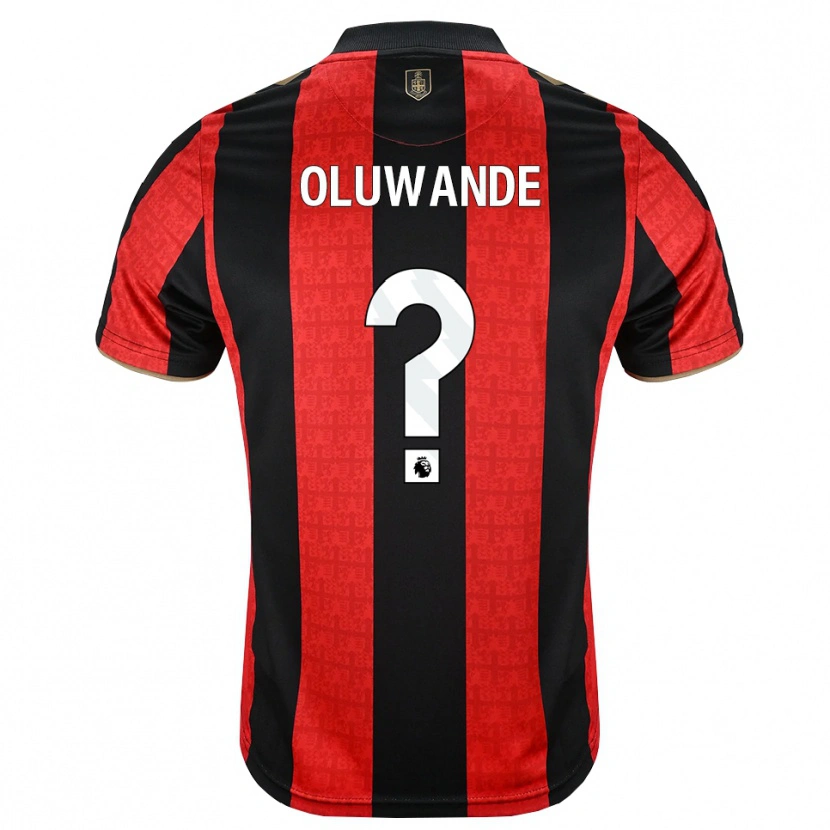 Danxen Donna Maglia Adrian Oluwande #0 Oroscuro Rosso Nero Kit Gara Home 2026/27 Maglietta