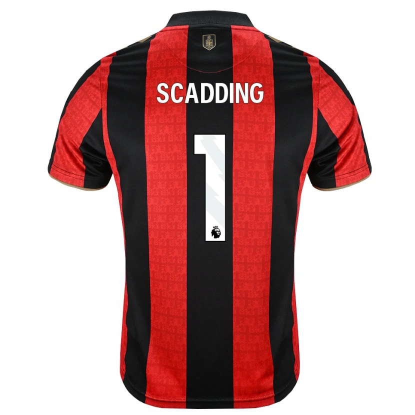 Danxen Donna Maglia Katie Scadding #1 Oroscuro Rosso Nero Kit Gara Home 2026/27 Maglietta