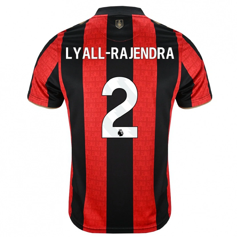 Danxen Donna Maglia Max Lyall-Rajendra #2 Oroscuro Rosso Nero Kit Gara Home 2026/27 Maglietta