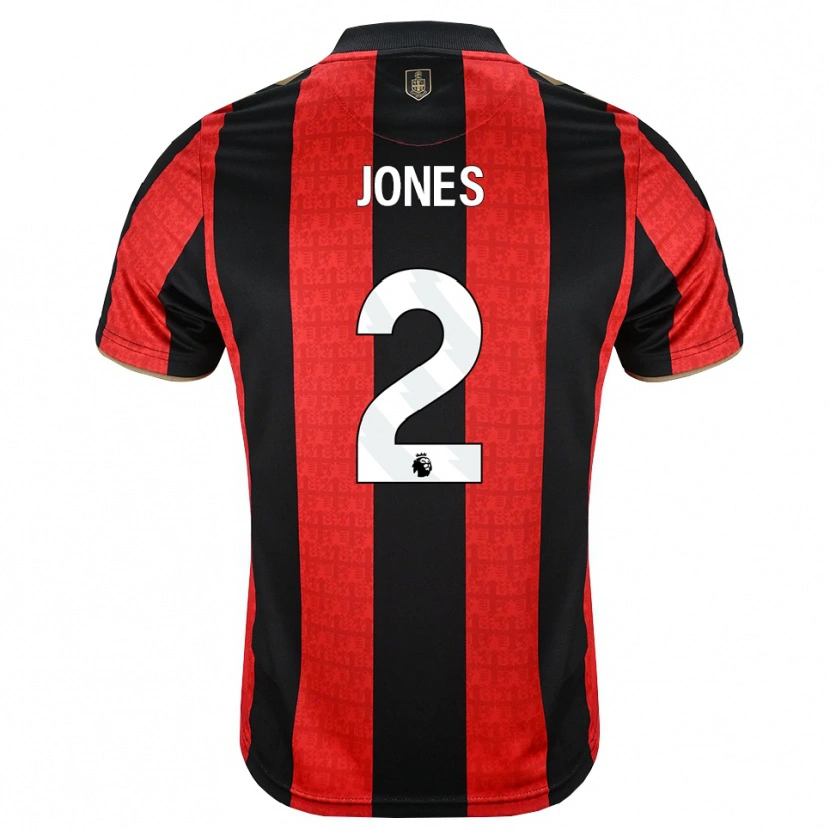 Danxen Donna Maglia Abby Jones #2 Oroscuro Rosso Nero Kit Gara Home 2026/27 Maglietta
