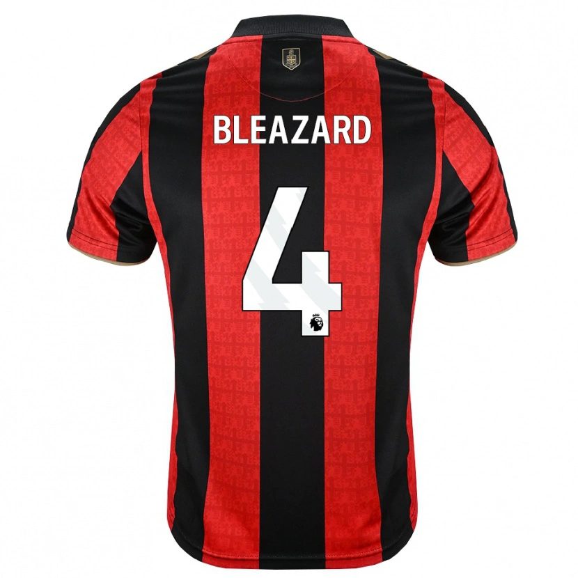 Danxen Donna Maglia Helen Bleazard #4 Oroscuro Rosso Nero Kit Gara Home 2026/27 Maglietta