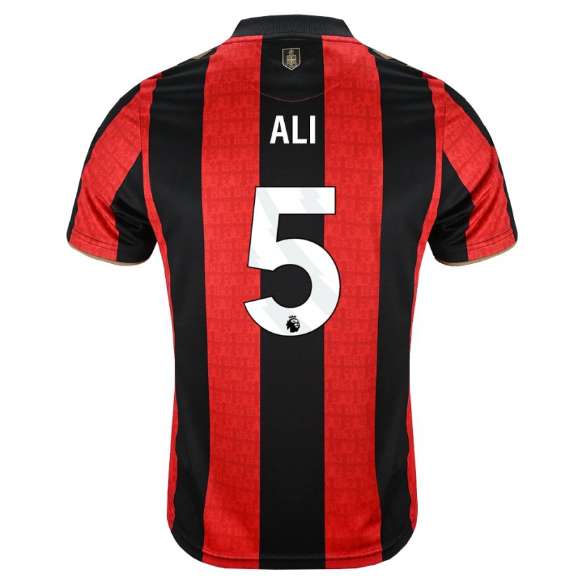 Danxen Donna Maglia Ameer Ali #5 Oroscuro Rosso Nero Kit Gara Home 2026/27 Maglietta