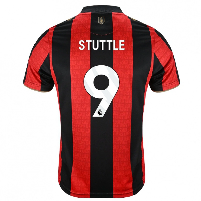 Danxen Donna Maglia Jonny Stuttle #9 Oroscuro Rosso Nero Kit Gara Home 2026/27 Maglietta