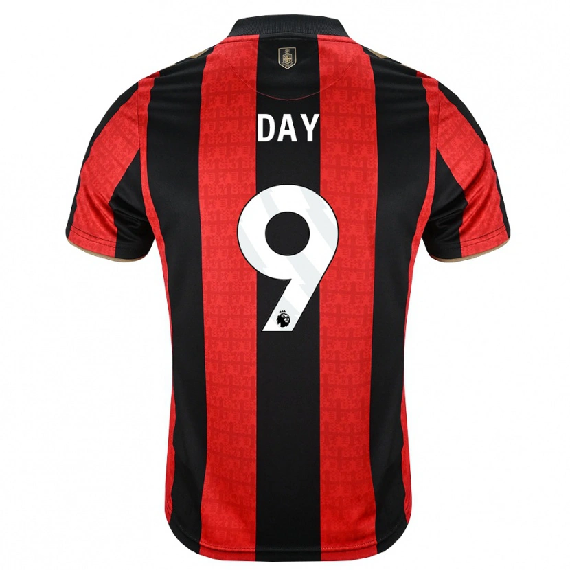 Danxen Donna Maglia Jonny Day #9 Oroscuro Rosso Nero Kit Gara Home 2026/27 Maglietta