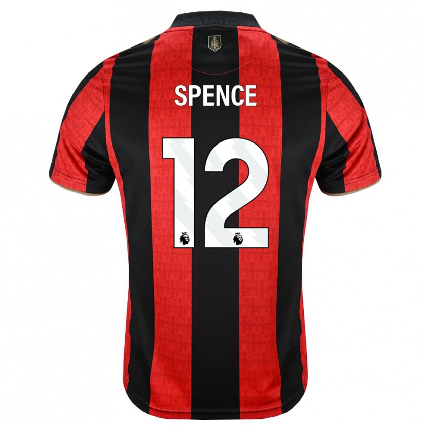 Danxen Donna Maglia Joe Spence #12 Oroscuro Rosso Nero Kit Gara Home 2026/27 Maglietta