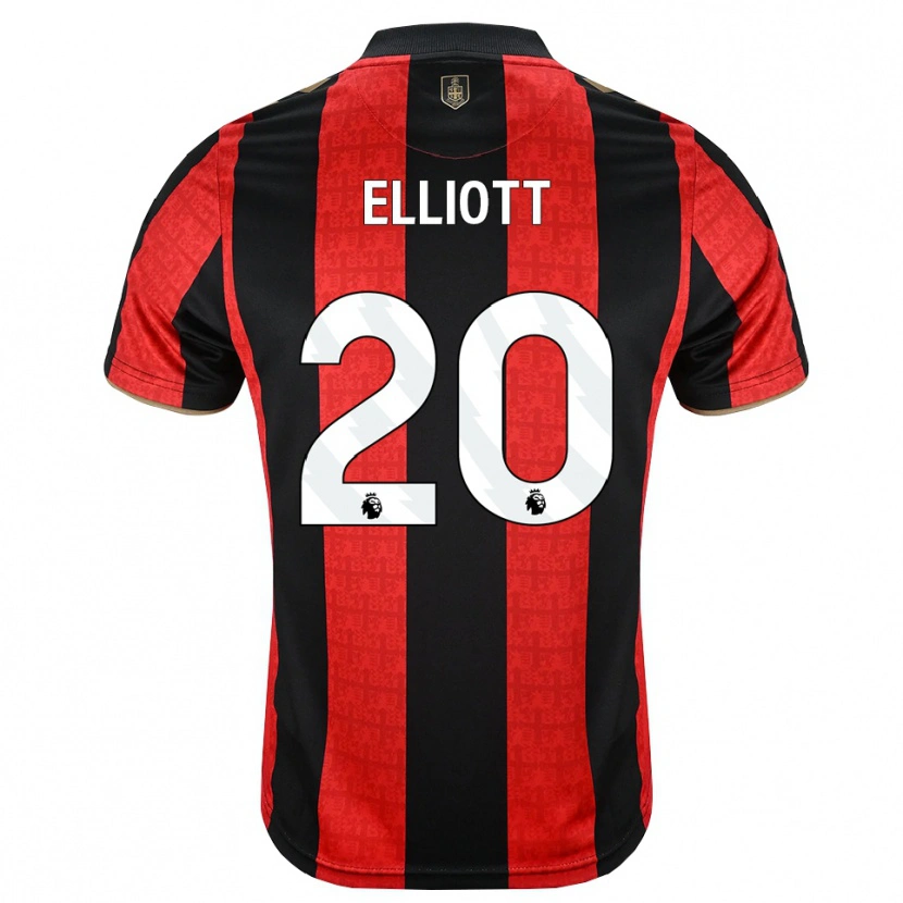 Danxen Donna Maglia Kaitlyn Elliott #20 Oroscuro Rosso Nero Kit Gara Home 2026/27 Maglietta
