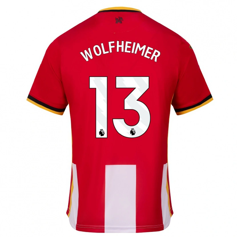 Danxen Donna Maglia Connor Wolfheimer #13 Giallo Nero Rosso Kit Gara Home 2026/27 Maglietta