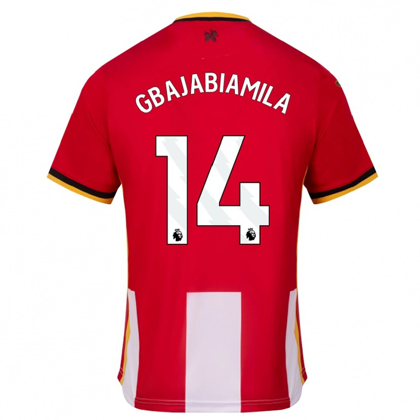 Danxen Donna Maglia Habeebat Gbajabiamila #14 Giallo Nero Rosso Kit Gara Home 2026/27 Maglietta