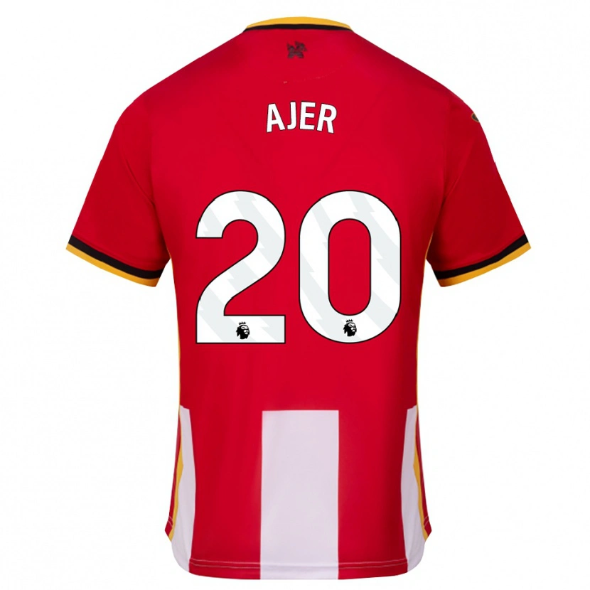 Danxen Donna Maglia Kristoffer Ajer #20 Giallo Nero Rosso Kit Gara Home 2026/27 Maglietta
