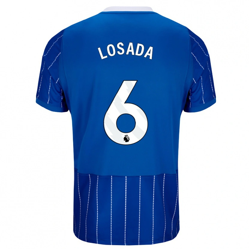 Danxen Donna Maglia Vicky Losada #6 Blu Medio Bianco Kit Gara Home 2026/27 Maglietta