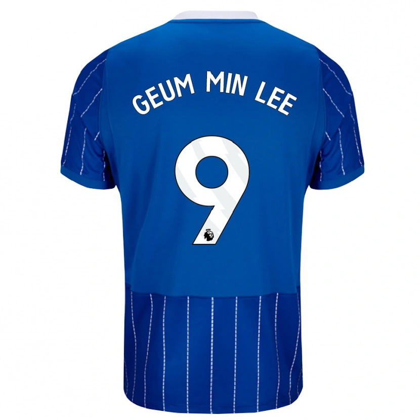 Danxen Donna Maglia Lee Geum-Min #9 Blu Medio Bianco Kit Gara Home 2026/27 Maglietta