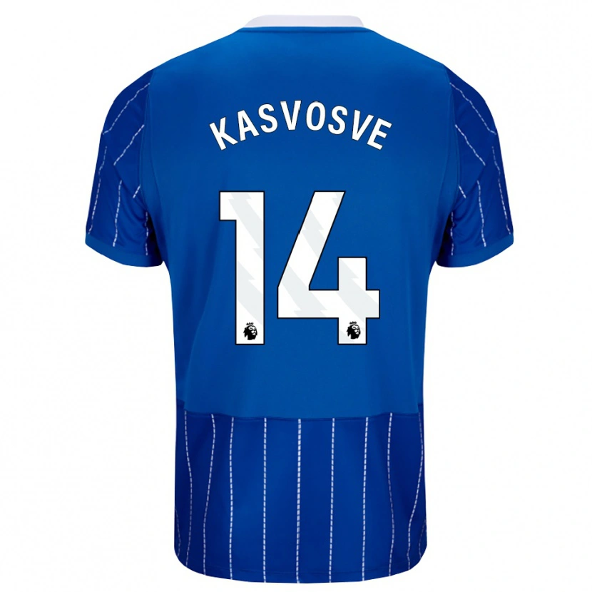 Danxen Donna Maglia Henry Kasvosve #14 Blu Medio Bianco Kit Gara Home 2026/27 Maglietta