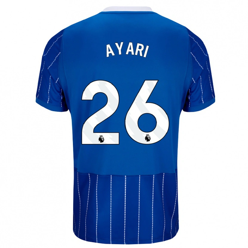 Danxen Donna Maglia Yasin Ayari #26 Blu Medio Bianco Kit Gara Home 2026/27 Maglietta
