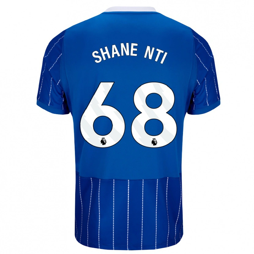 Danxen Donna Maglia Shane Nti #68 Blu Medio Bianco Kit Gara Home 2026/27 Maglietta